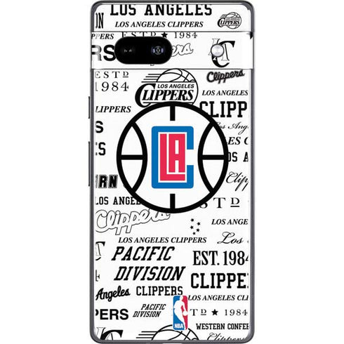 NBA Los Angeles Clippers Blast Logos Google Pixel 7a Skin